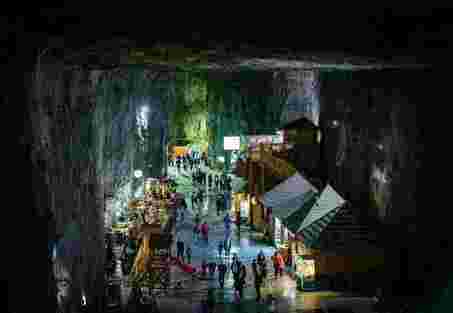 The Praid salt mine is the largest salt mine in Romania 