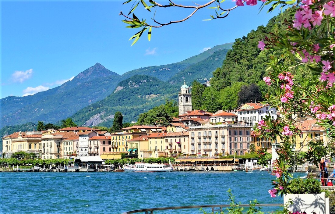 Stunning view of Italian city Bellagio on Lake Como