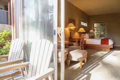 Image of a specious room at the Long Beach Lodge resort in Tofino