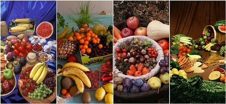 Vegetables and fruits. Healthy food